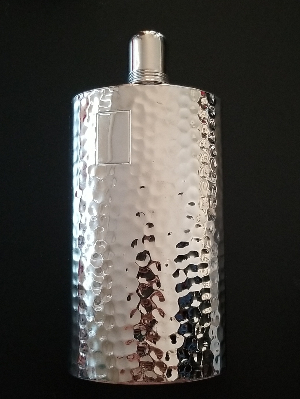 12oz. Hammered Chrome Flask (West Germany, c. 1940-1970)